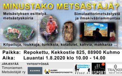 Minustako metsästäjä? -tapahtuma 1.8.2020